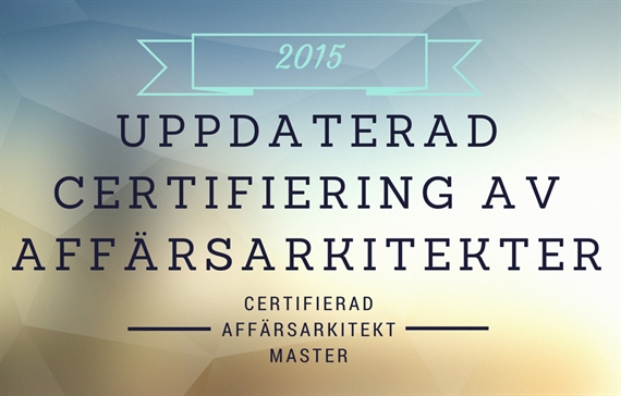 Uppdaterad certifiering av affärsarkitekter